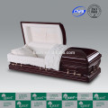 Casket Manufacturers LUXES US Style Mahogany Wooden Casket